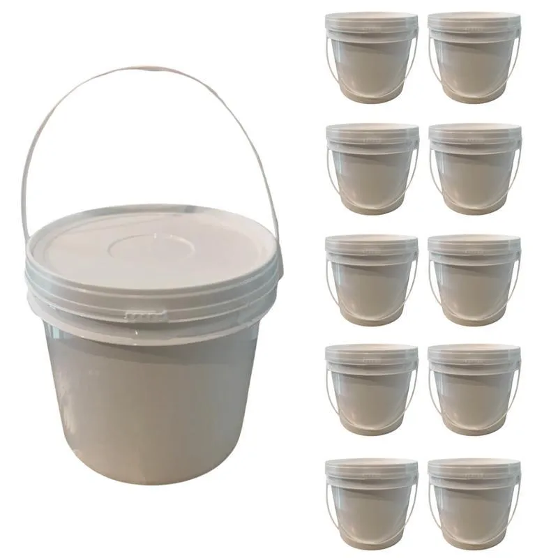 Balde Para Fazer Bolo De Balde 2.2 Litros Branco 10 Pçs