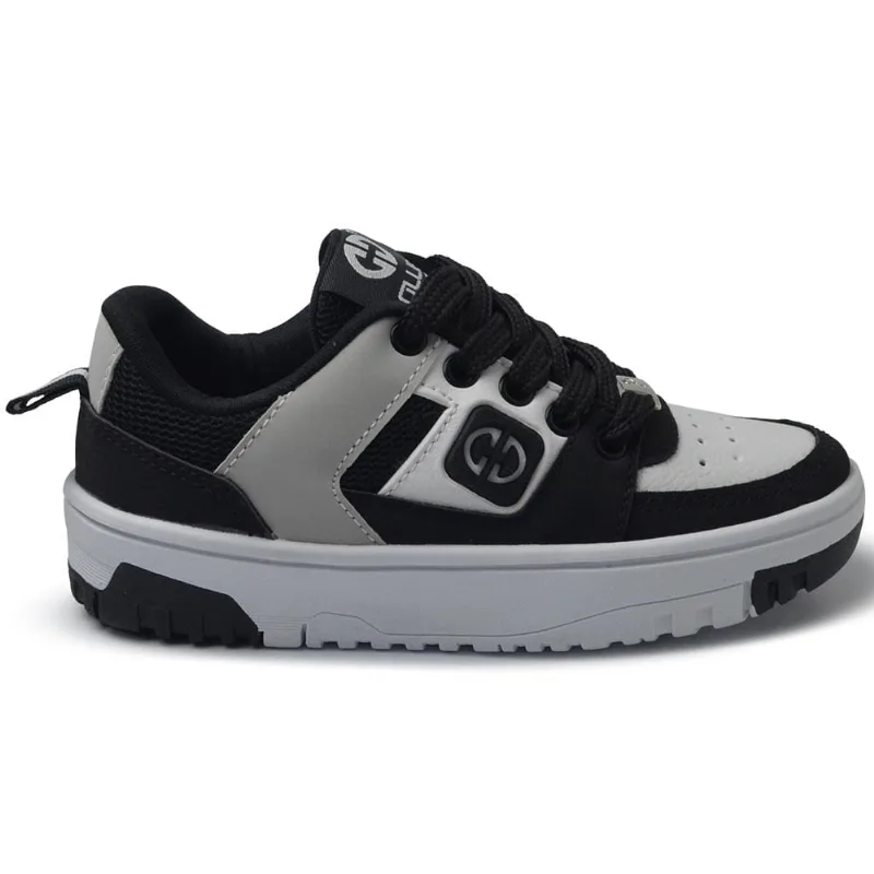 Tênis Casual Infantil Ollie Masculino TYGER 2 INF 434 BRANCO/PRETO 30