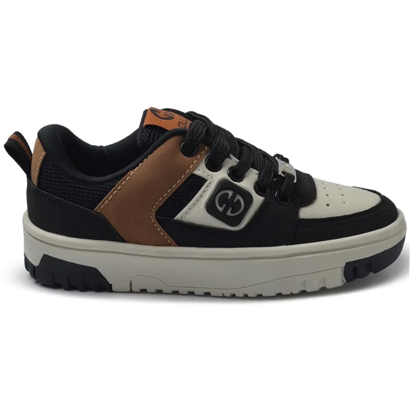 Tênis Casual Infantil Ollie Masculino TYGER 2 INF 401 BEGE 34