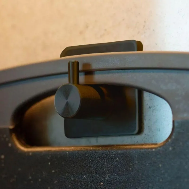 Gancho Adesivo Quadrado De Metal Cabideiro Para Organização Com Alta Capacidade De Suporte Preto