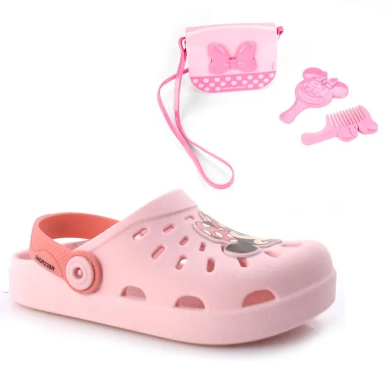 Babuche Infantil Grendene Disney Beaty Bag do 23 ao 33 Rosa 22937 25