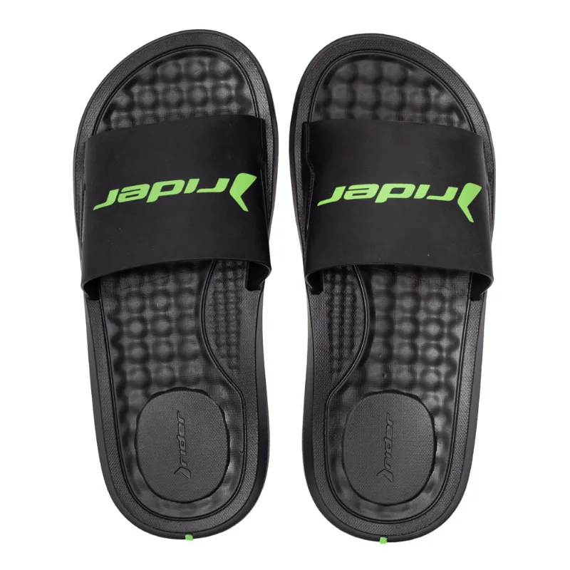 Chinelo Slide Masculino Rider Step Preto/verde - 37 - RIDER