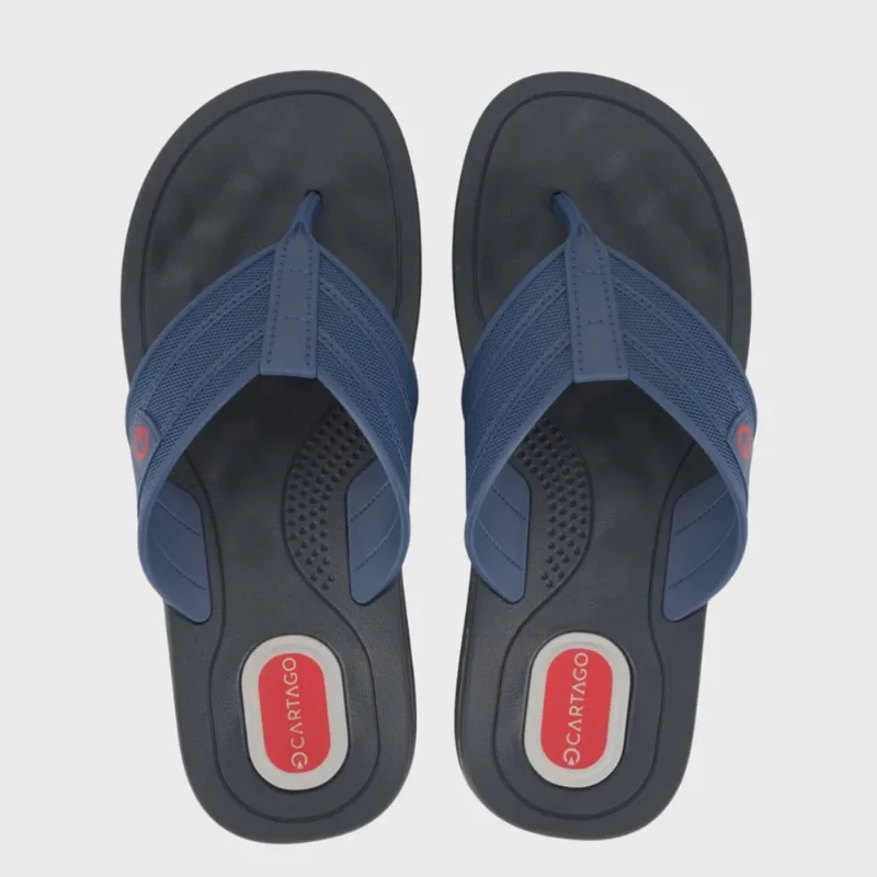 Chinelo Cartago Texas Masculino Azul Vermelho