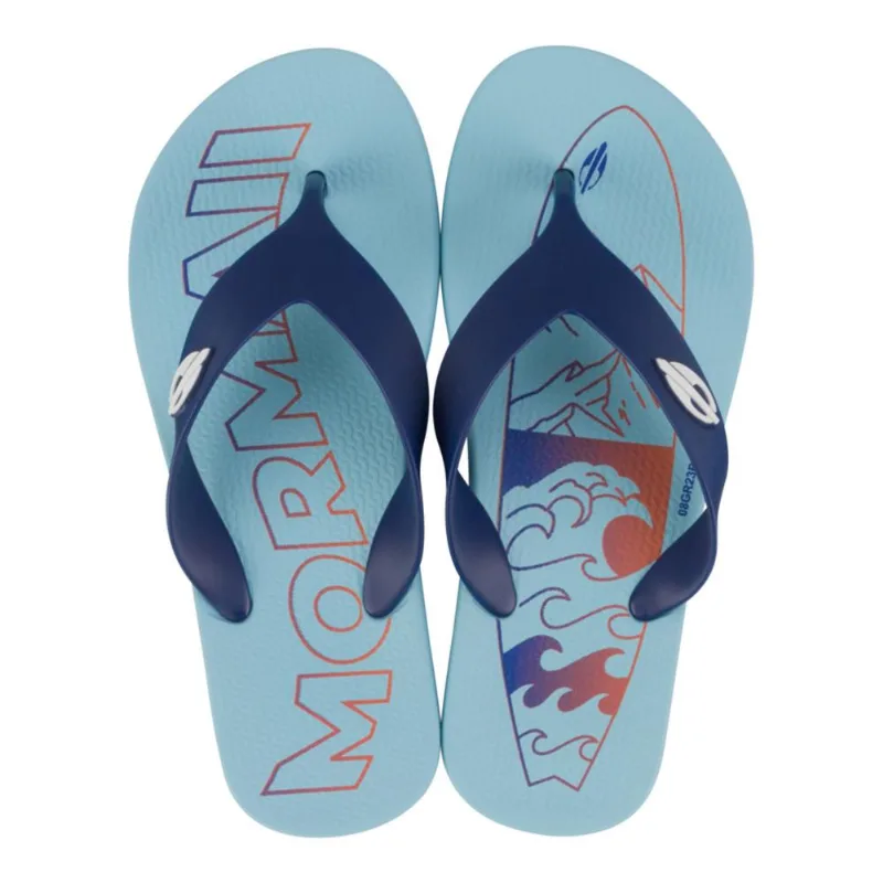 Chinelo mormaii tropical ii dedo infantil Azul-azul 35