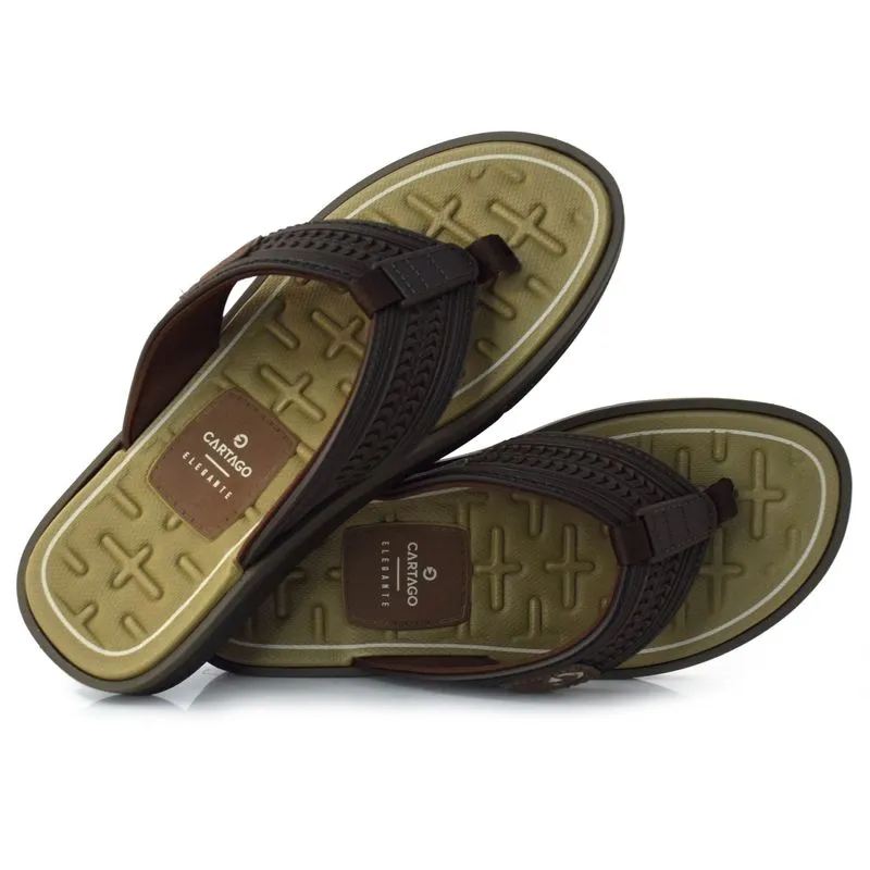 Chinelo Masculino Cartago Lyon II Marrom 11710 41