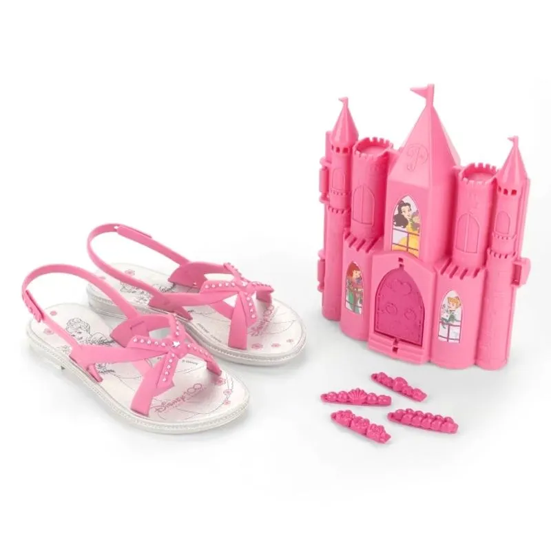 Sandália Infantil Disney Castelo Cinza 22954 25