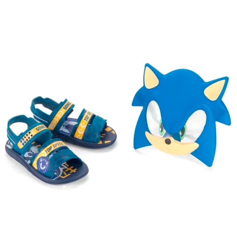 Papete Infantil Sonic Mask Grendene Azul 22951 29/30
