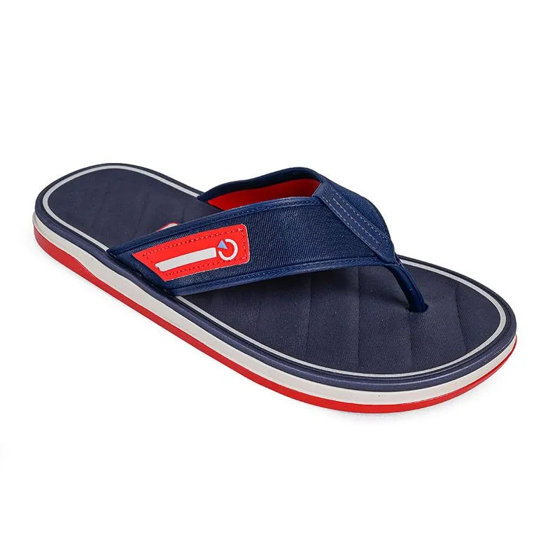 Chinelo de Dedo Cartago Bege, Azul e Vermelho Masculino 40