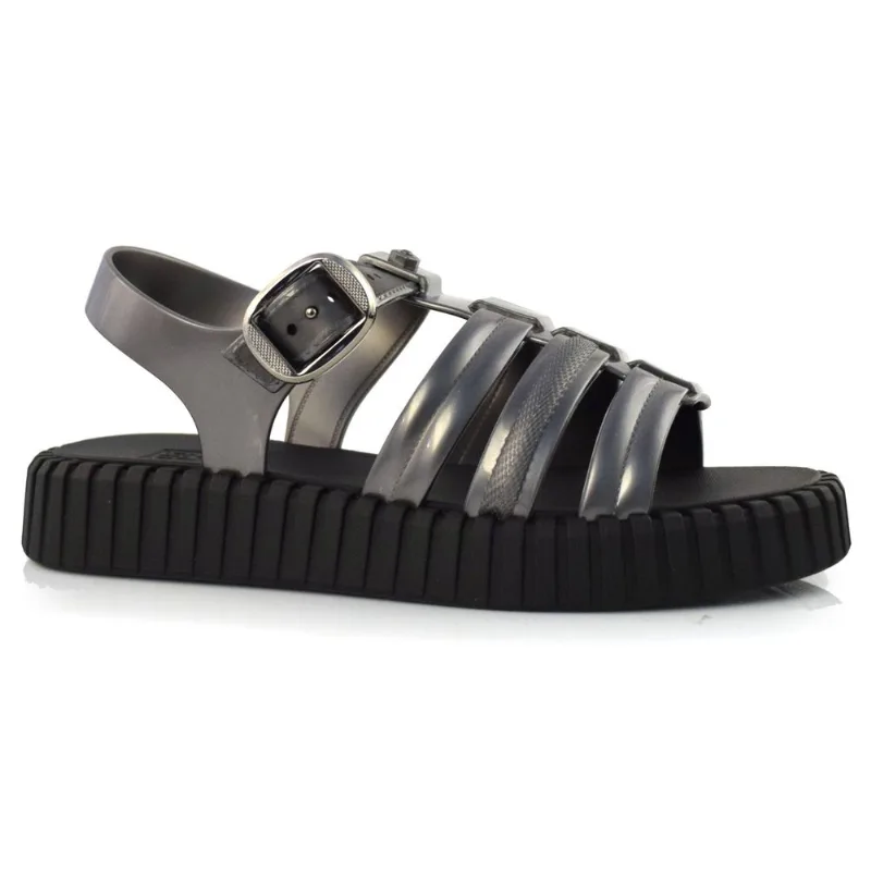 Sandália Flat Feminina Zaxy Drop Prata 18882 39/40 - IPANEMA