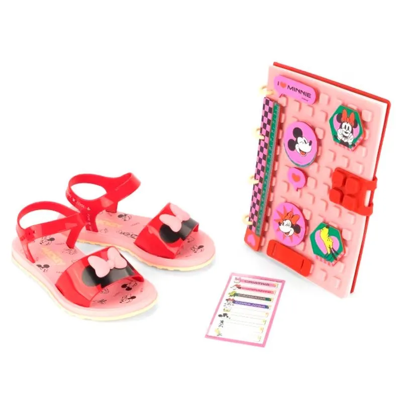 Sandália Infantil Grendene Disney School Vermelho 22997 31