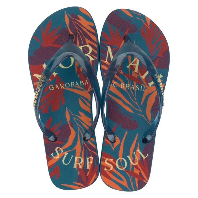 Chinelo mormaii malibu dedo adulto Azul-vermelho 37