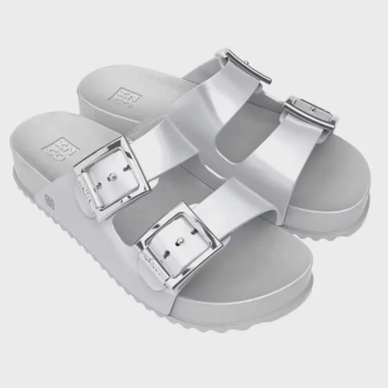 Chinelo Slide Partner iii Prata Zaxy 18063-AX967