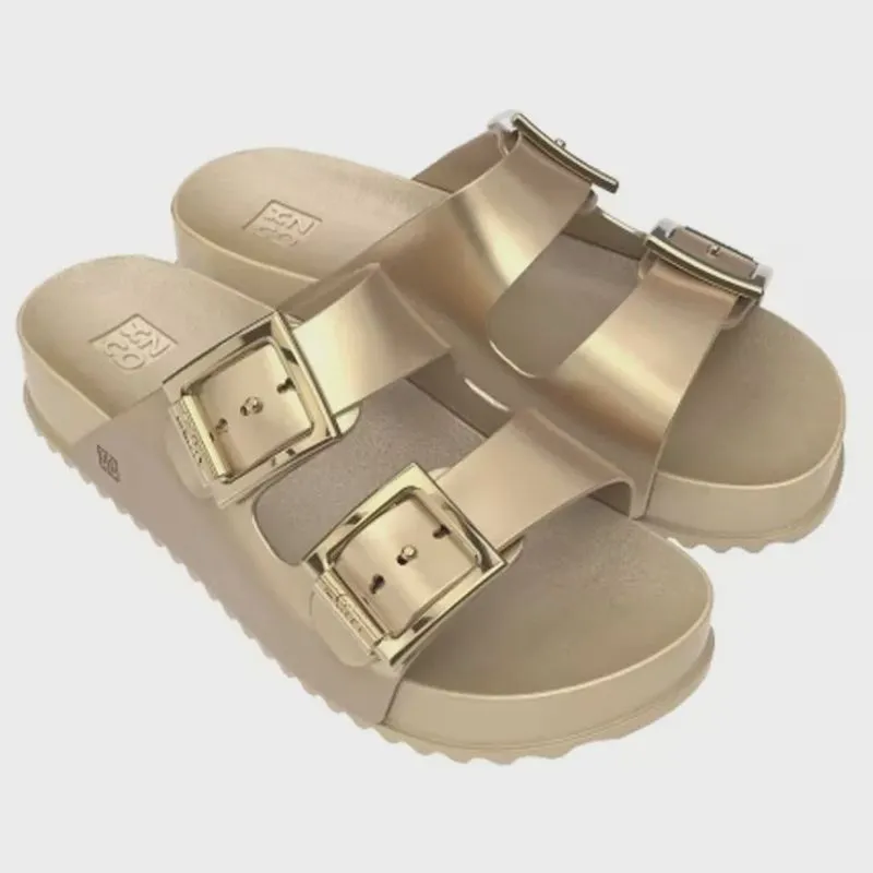 Chinelo Slide Partner iii Dourado Zaxy 18063-AX968
