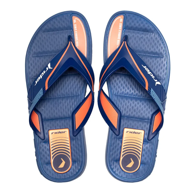 Chinelo Masculino Rider Sprint Azul/laranja - 41