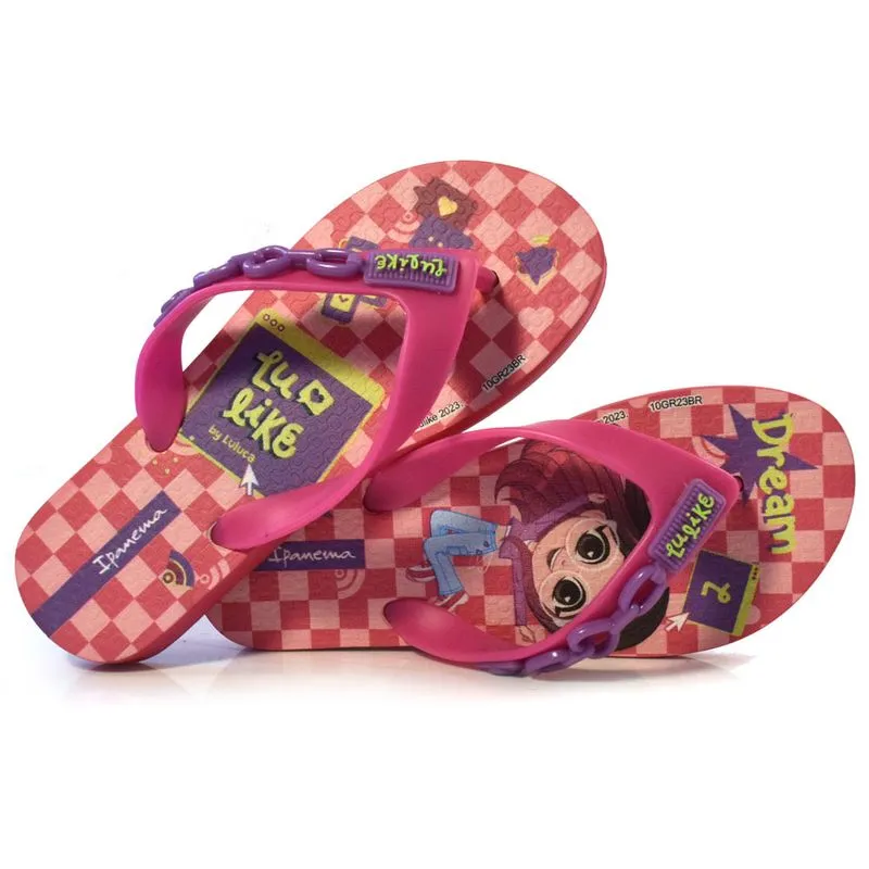 Chinelo Infantil Ipanema Luluca Amor do 23 ao 32 Rosa 26853 29/30