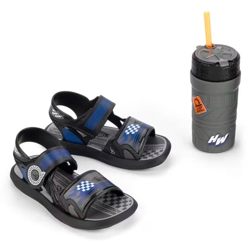 Papete Infantil Grendene Hot Wheels com Hotwheels Cup Preto 23114 25