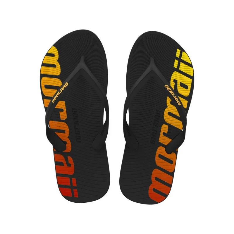 Chinelo Mormaii tropical adulto Preto-amarelo 35-36