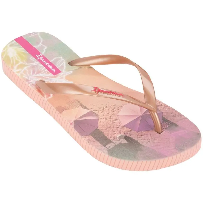 Chinelo Dedo Ipanema Rosa Metalizado Feminino 39/40