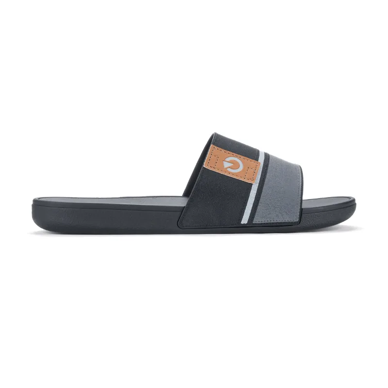 Chinelo Grendene Cartago Dakar III Masculino Preto PRETO/GRAFITE/BEGE - 43