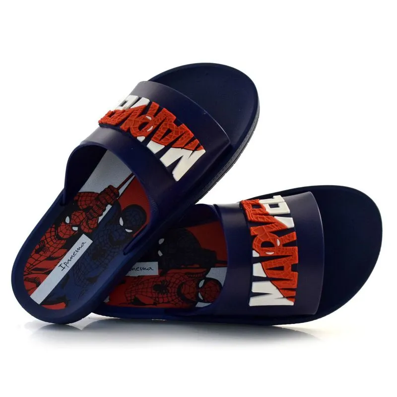 Chinelo Slide Infantil Ipanema Marvel Azul 27290 26/27