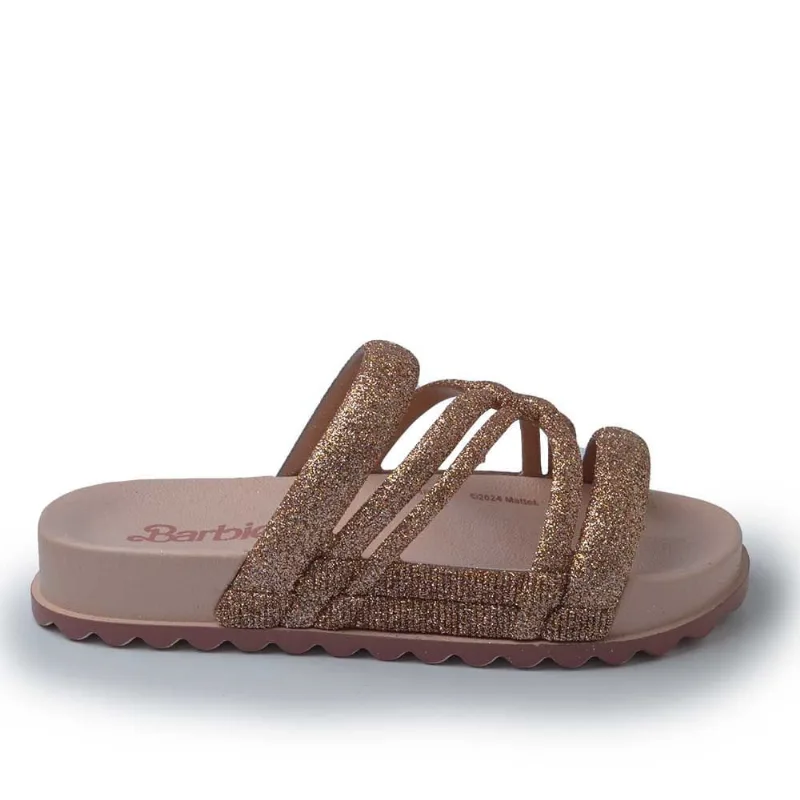 Chinelo Infantil Grendene Feminina Slide Barbie Allure 24 23150 BE859 ROSAS/GLITER 28
