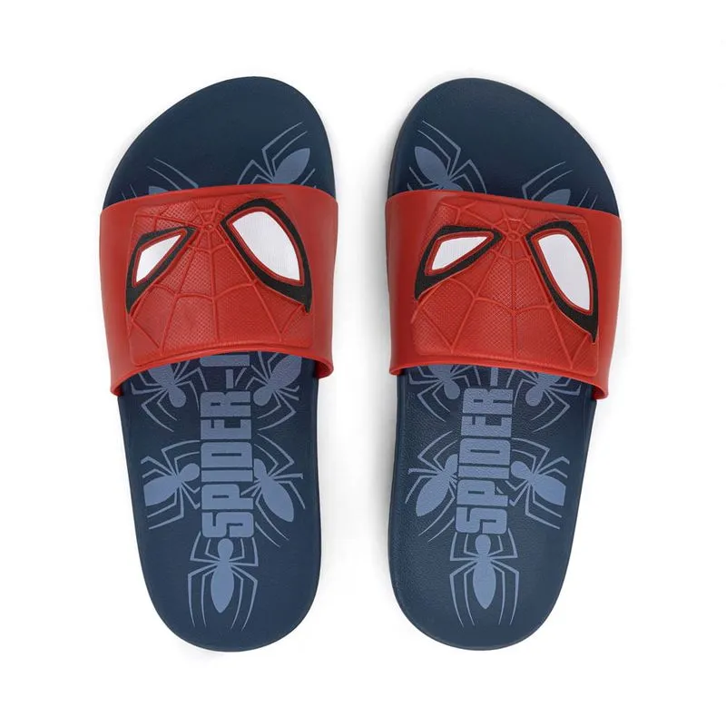 Chinelo Slide Infantil Grendene Homem Aranha View Azul/vermelho - 25