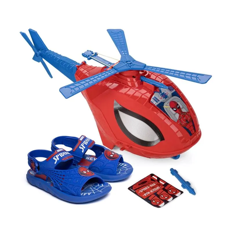 Sandália Infantil Grendene Homem Aranha Sky Operation Azul/vermelho - 23