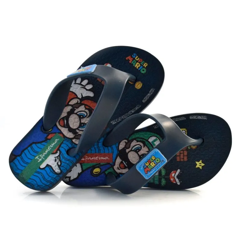 Chinelo Infantil Ipanema Super Mario Azul 27161 29/30