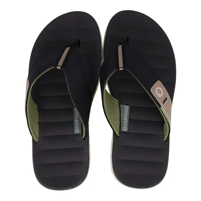Chinelo Cartago Malaga Preto Masculino Rasteiro 42