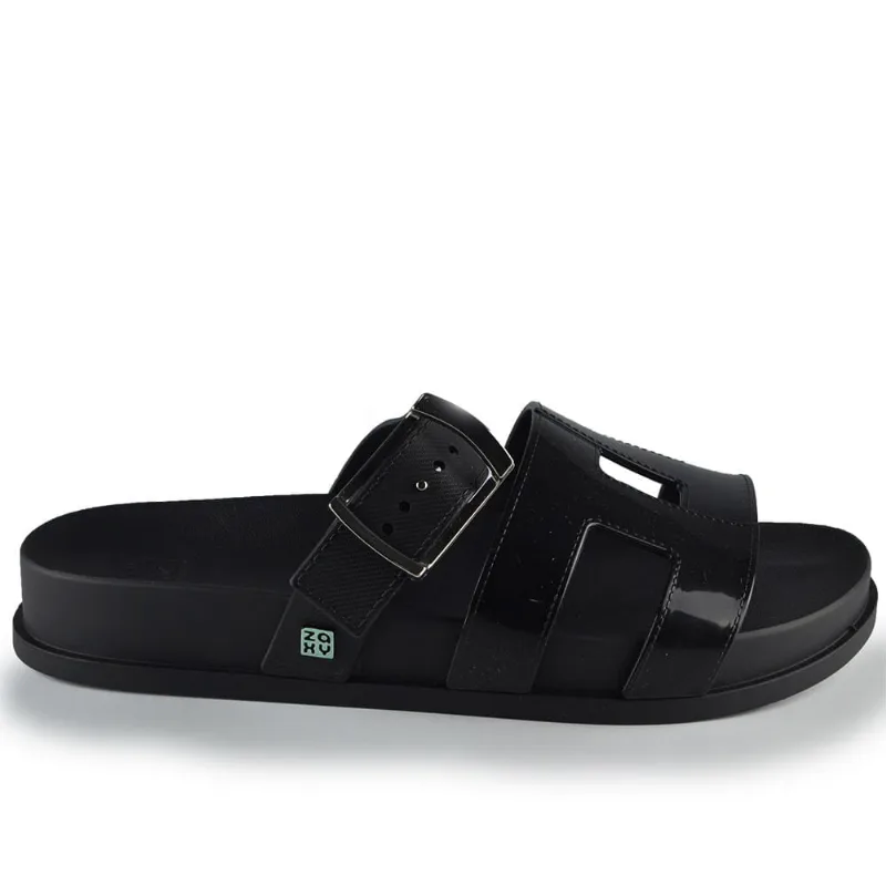 Sandália Slide Zaxy Feminina Conect 19054 BF131 PRETO 38