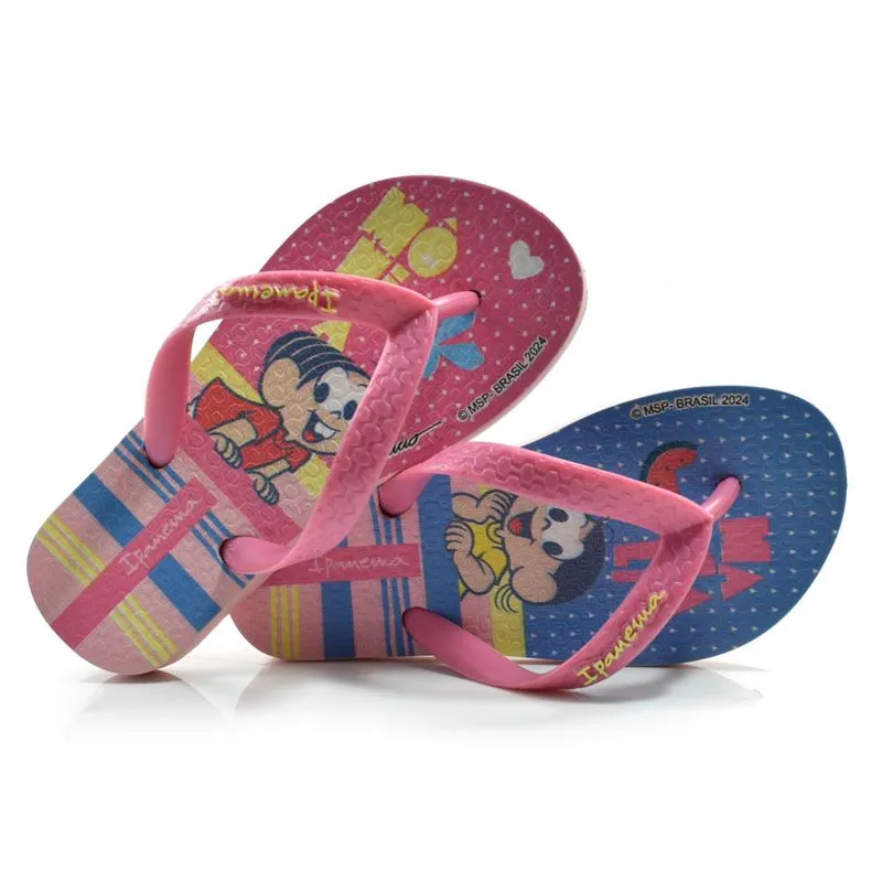 Chinelo Infantil Ipanema Turma da Monica do 23 ao 32 Rosa 26790 OUT/24 31/32