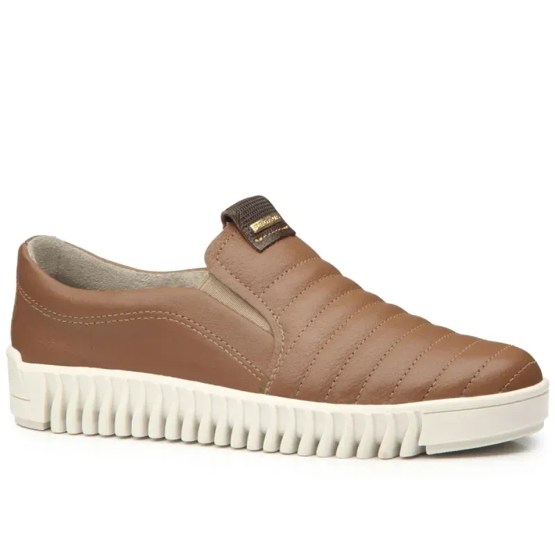 Tênis Pegada Slip On Feminino Camel CAMEL/CHOCOLATE - 39