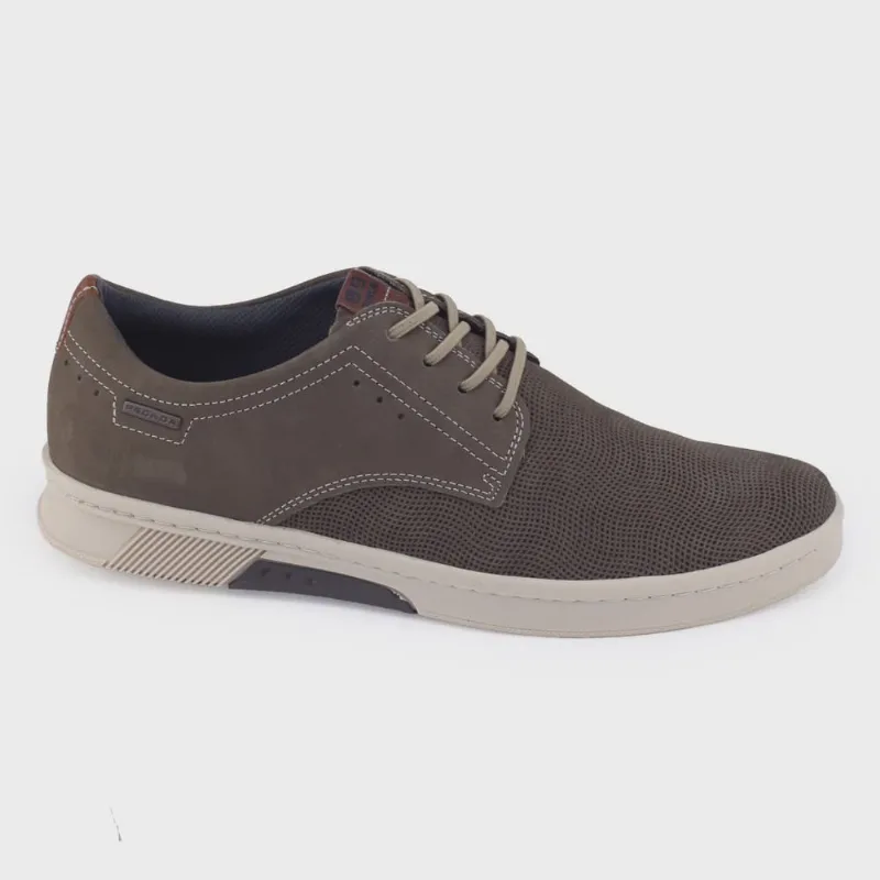 Sapato Pegada sport masc 118674 Couro Nobuck Oil cadarço