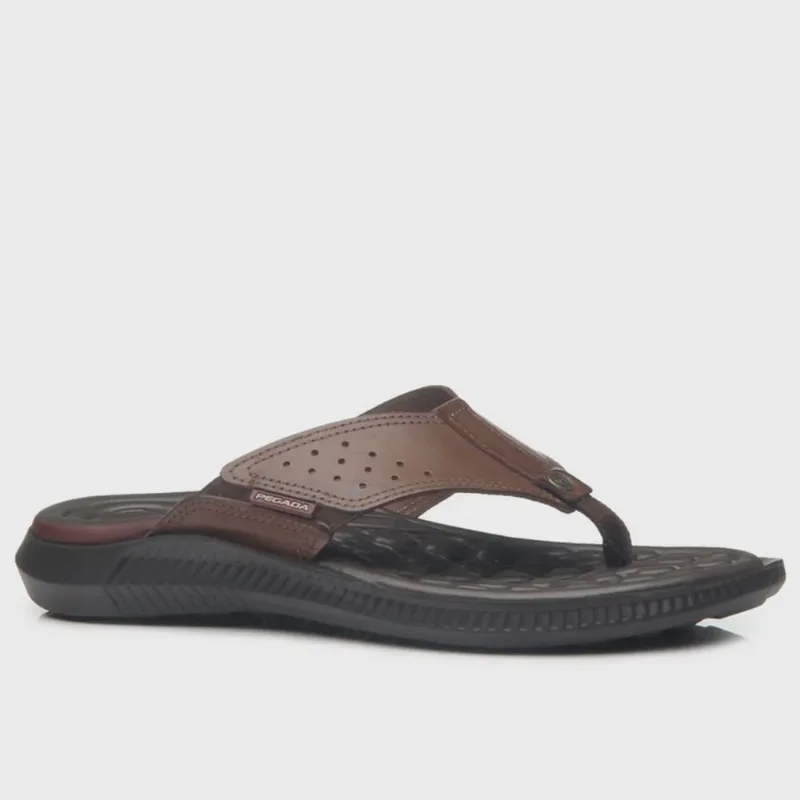 Chinelo Masculino Dedo Couro Pegada Elastico 133155