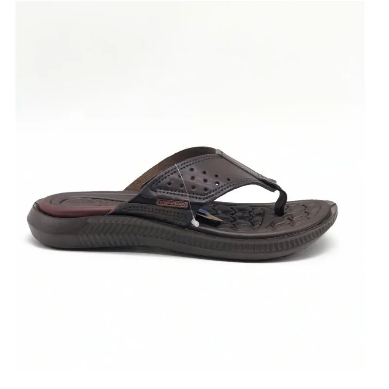 Chinelo Masc Pegada Tropical Anilina 24L Pinhão 133155-01 43 / Marrom