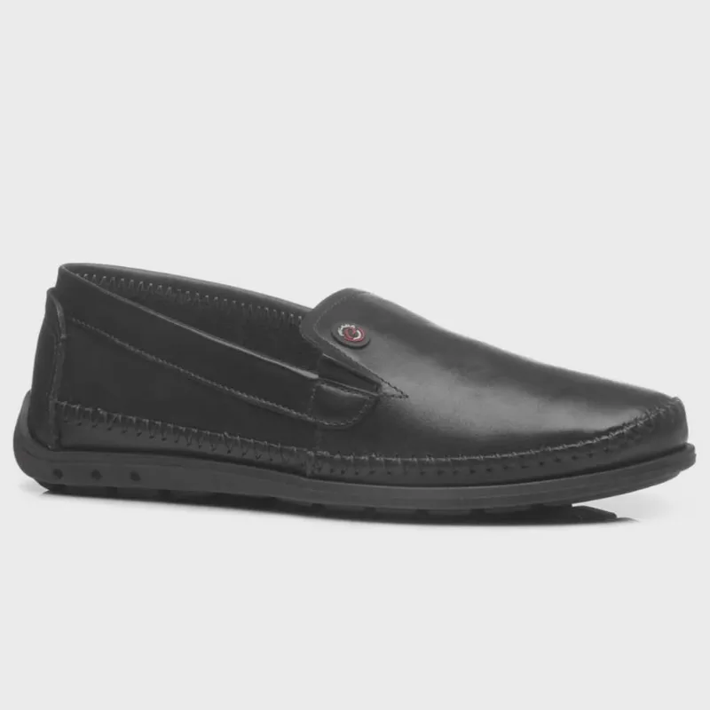 Mocassim Masculino Couro Anilina Preto Pegada 141601-04