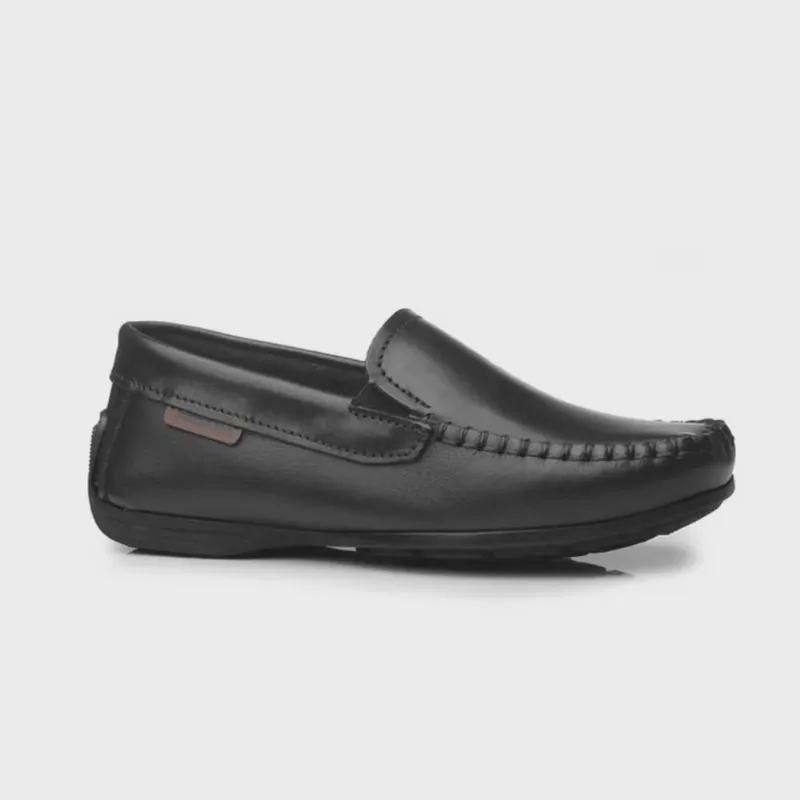 Mocassim Infantil Masculino Drive Couro Preto Conhaque Pegada 340773-02