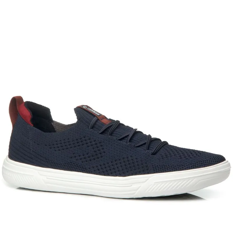 Tênis Casual Pegada Masculino em Knit Marinho 110451-04 43