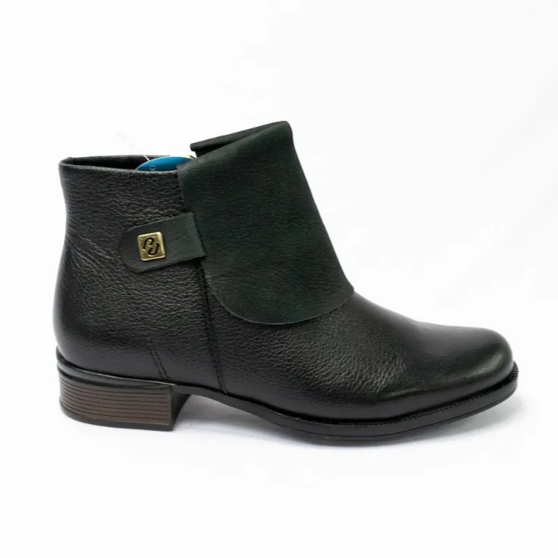 Bota Pegada 282007-05 Couro Natural Burnished Preto