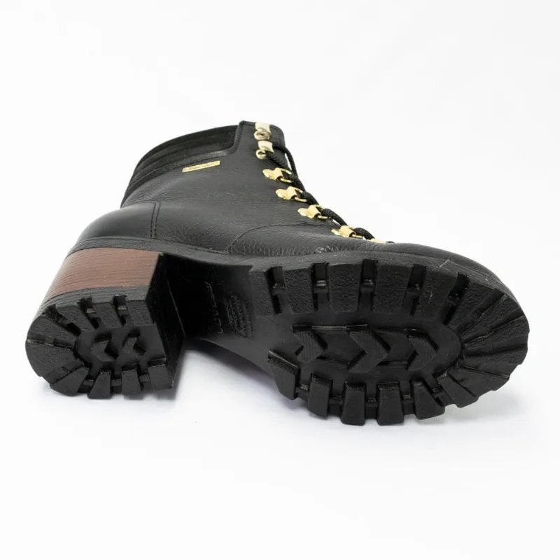 Bota Pegada 281321-20 Couro Natural Burnished com forro camurçado Preto