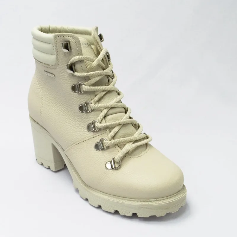 Bota Pegada 281321-17 Couro Natural Burnished com forro camurçado Off White