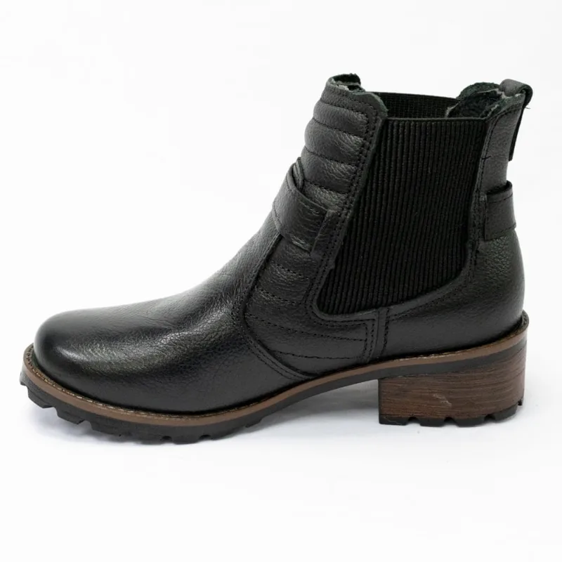Bota Pegada 281412-05 Couro Natural Burnished com forro Camurçado Preto
