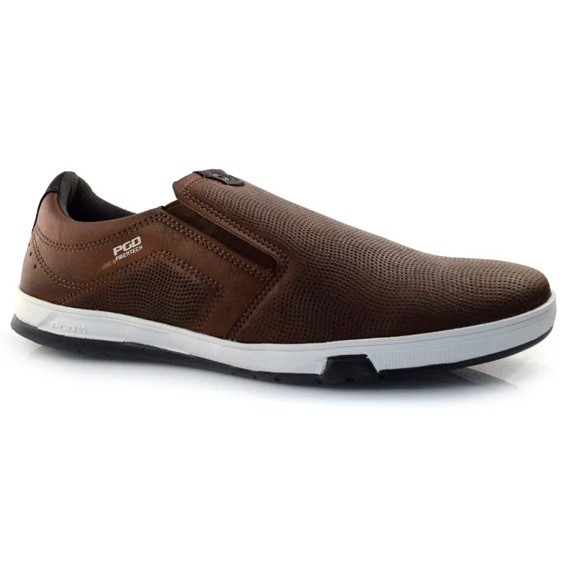 Slip On Masculino Pegada Marrom 170422 42