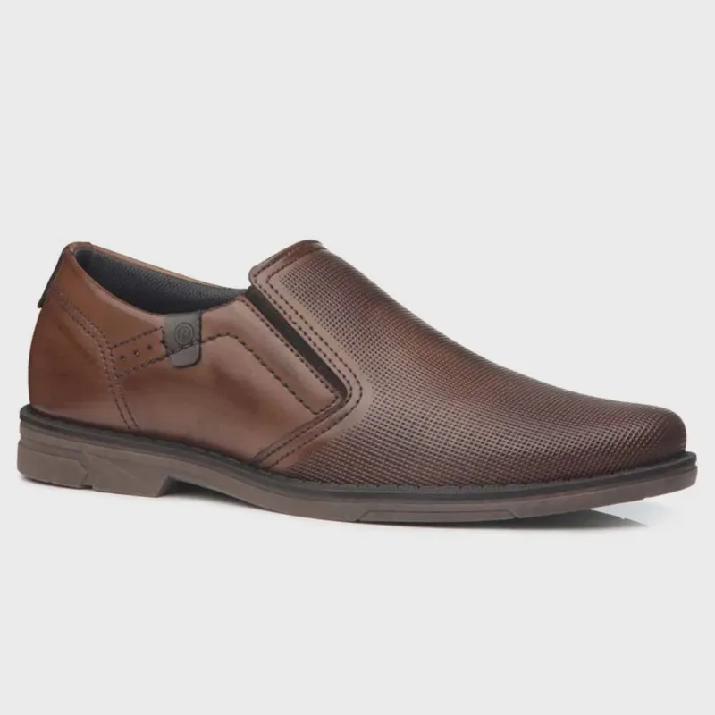 Sapato Social Masculino Microfibra Pinhão Musgo Pegada 175103-02