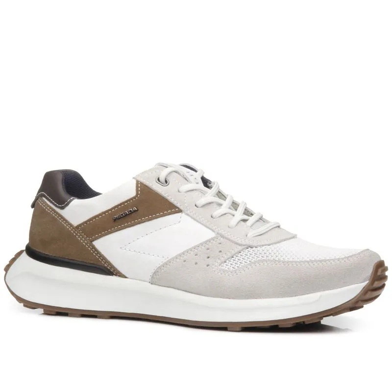 Tênis Pegada Casual em Couro Masculino Branco 40