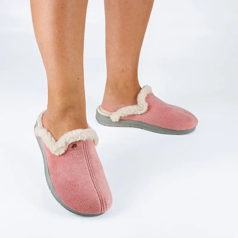 Pantufa Feminina Atoalhada Pegada 266005 40 / Rosa