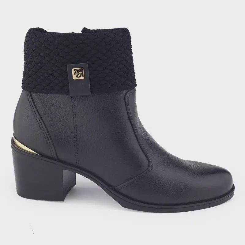 Bota Pegada Fem couro Burnished 280305 forrada pelo polaina