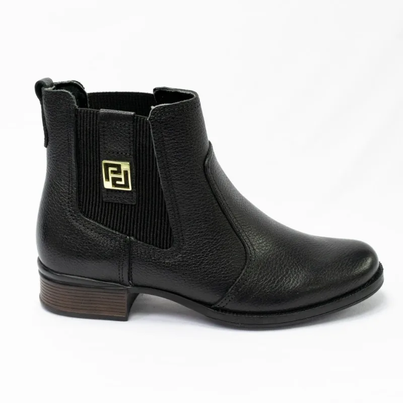 Bota Pegada 282003-11 Couro Natural Burnished Preto