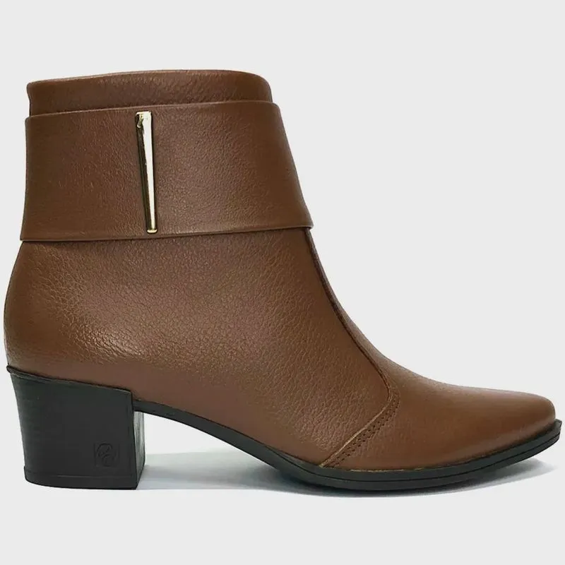 Bota Pegada Salto Bloco Feminina Terracota