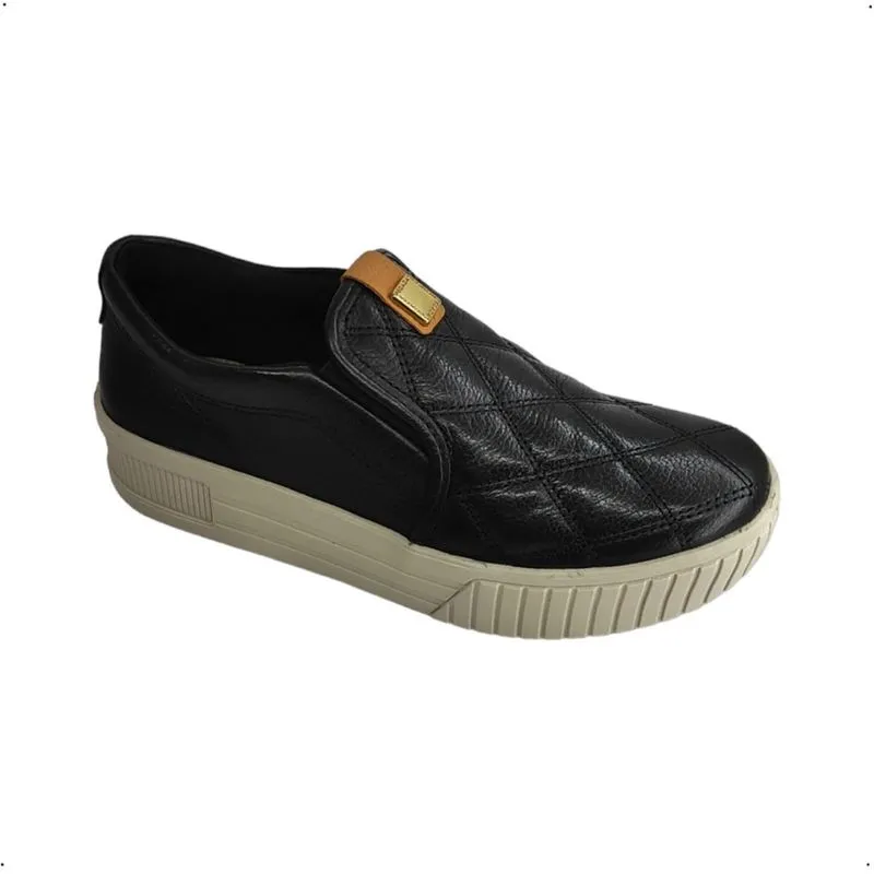 Tenis Slip on Pegada Couro Confortavel levitech 212513